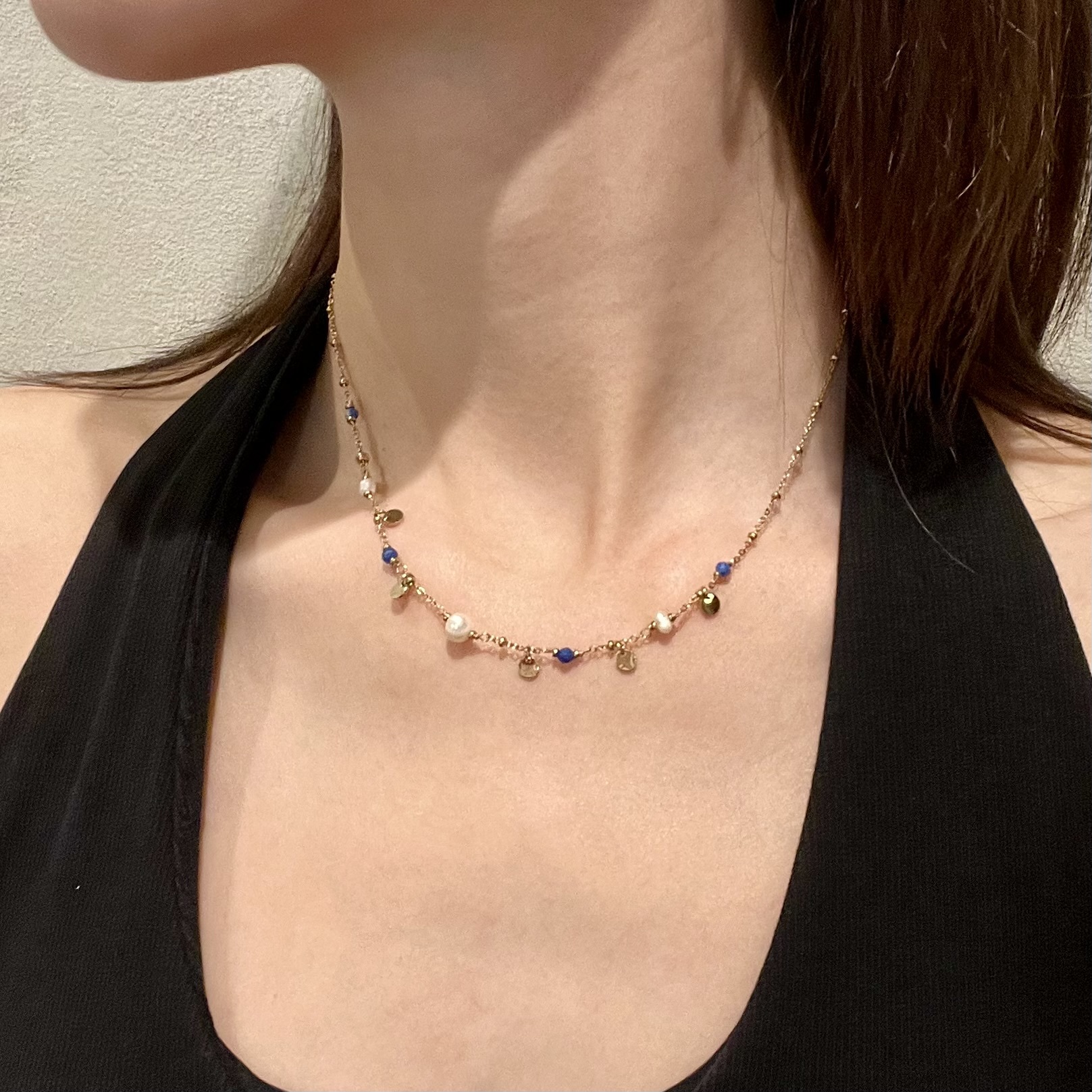 BOHM PARIS - 藍瑪瑙天然珠項鍊