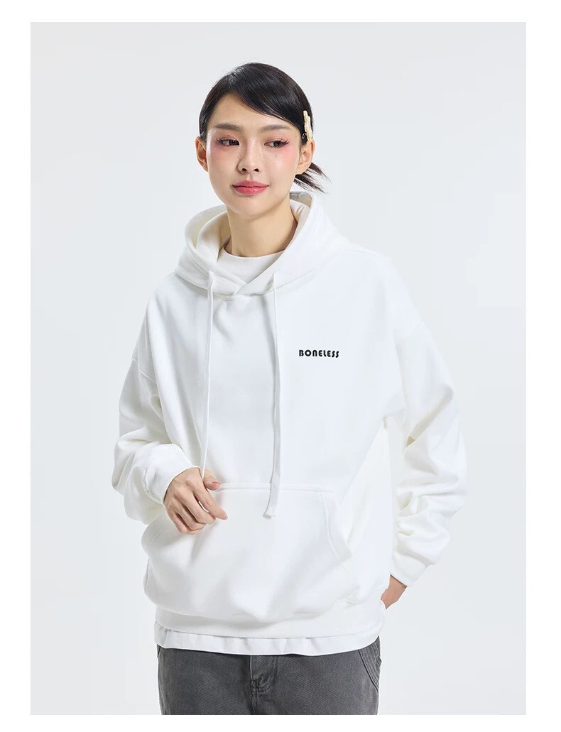 BONELESS 日系簡約 連帽長袖