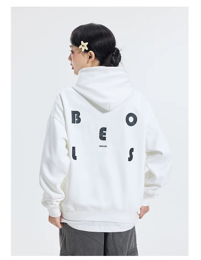 BONELESS 日系簡約 連帽長袖