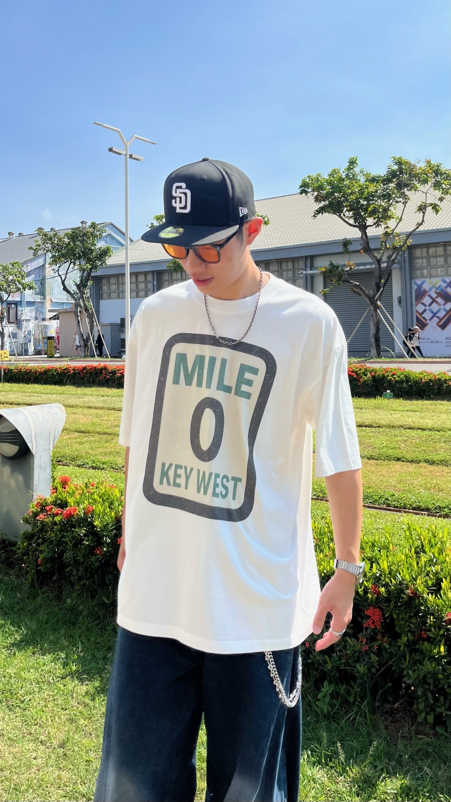 Select By Yourˊs 美國公路0哩碑寬鬆Tee (2colors)