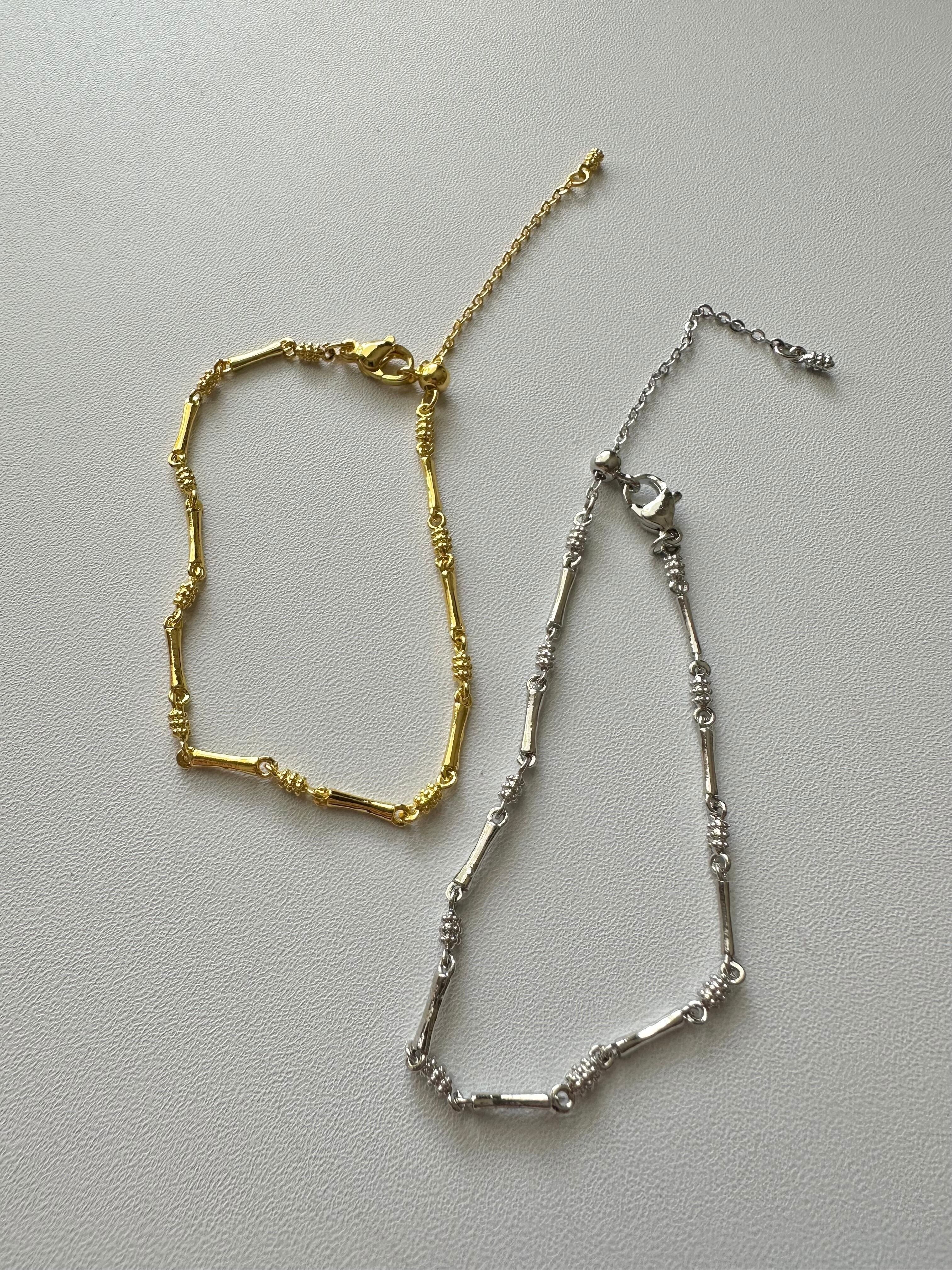 S925 bamboo chain bracelet