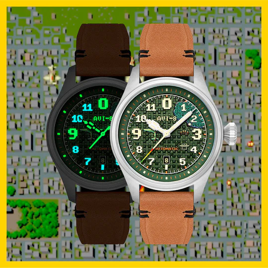 AVI-8 Capcom 1942 Pixel Limited Edition Green Ace AV-4126-03