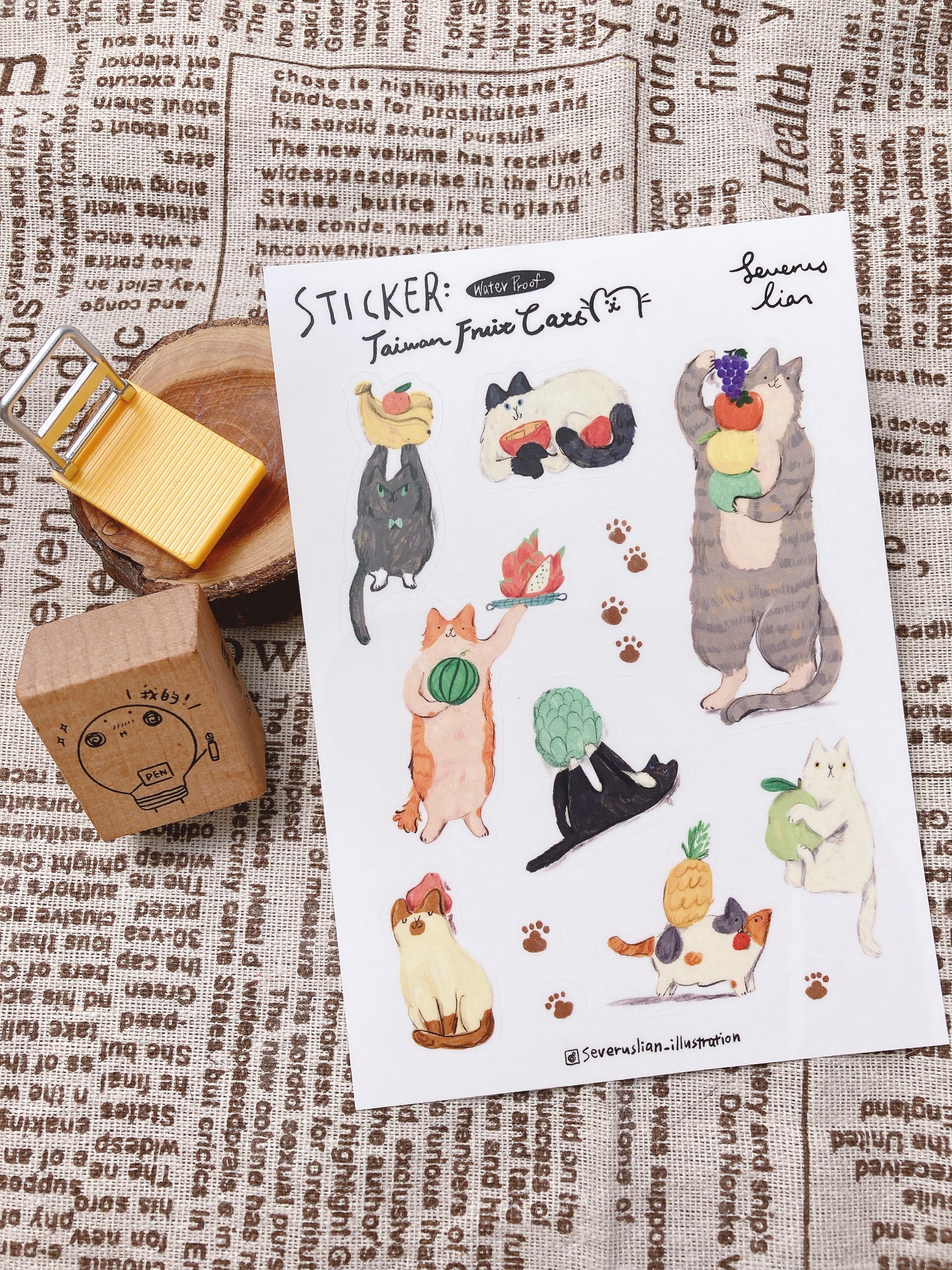 里恩太太｜圖鑑貼紙 - 多款可選