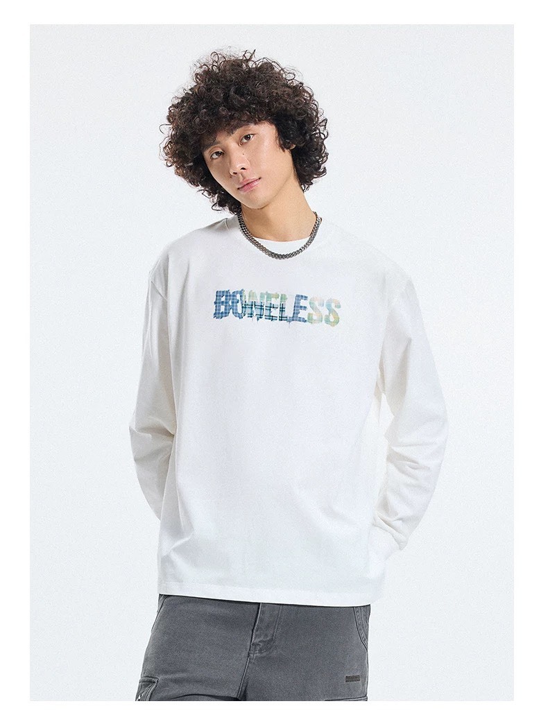 BONELESS 格紋印花 長袖