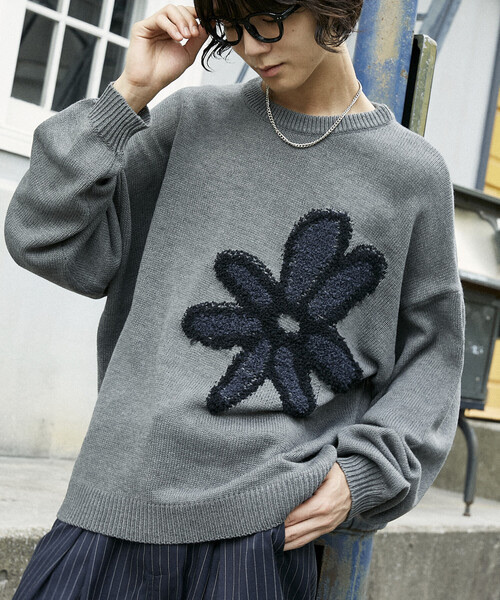 PUBLUX / Flower Pullover Knit