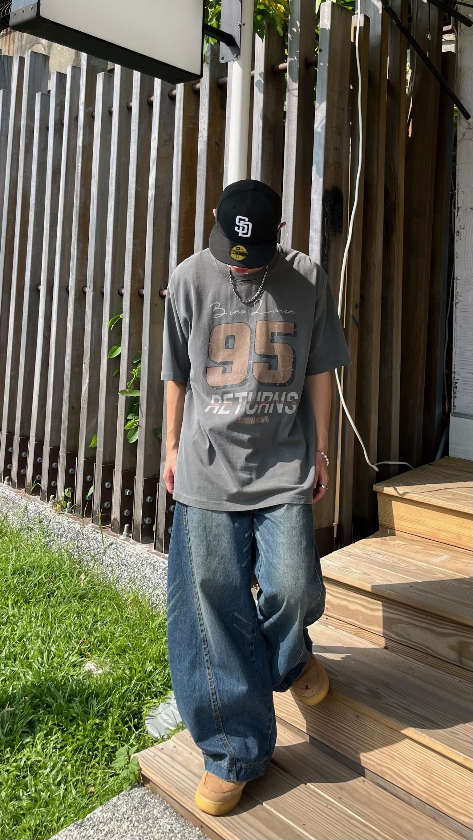 Select By Yourˊs 裂紋95號寬鬆Tee (2colors)