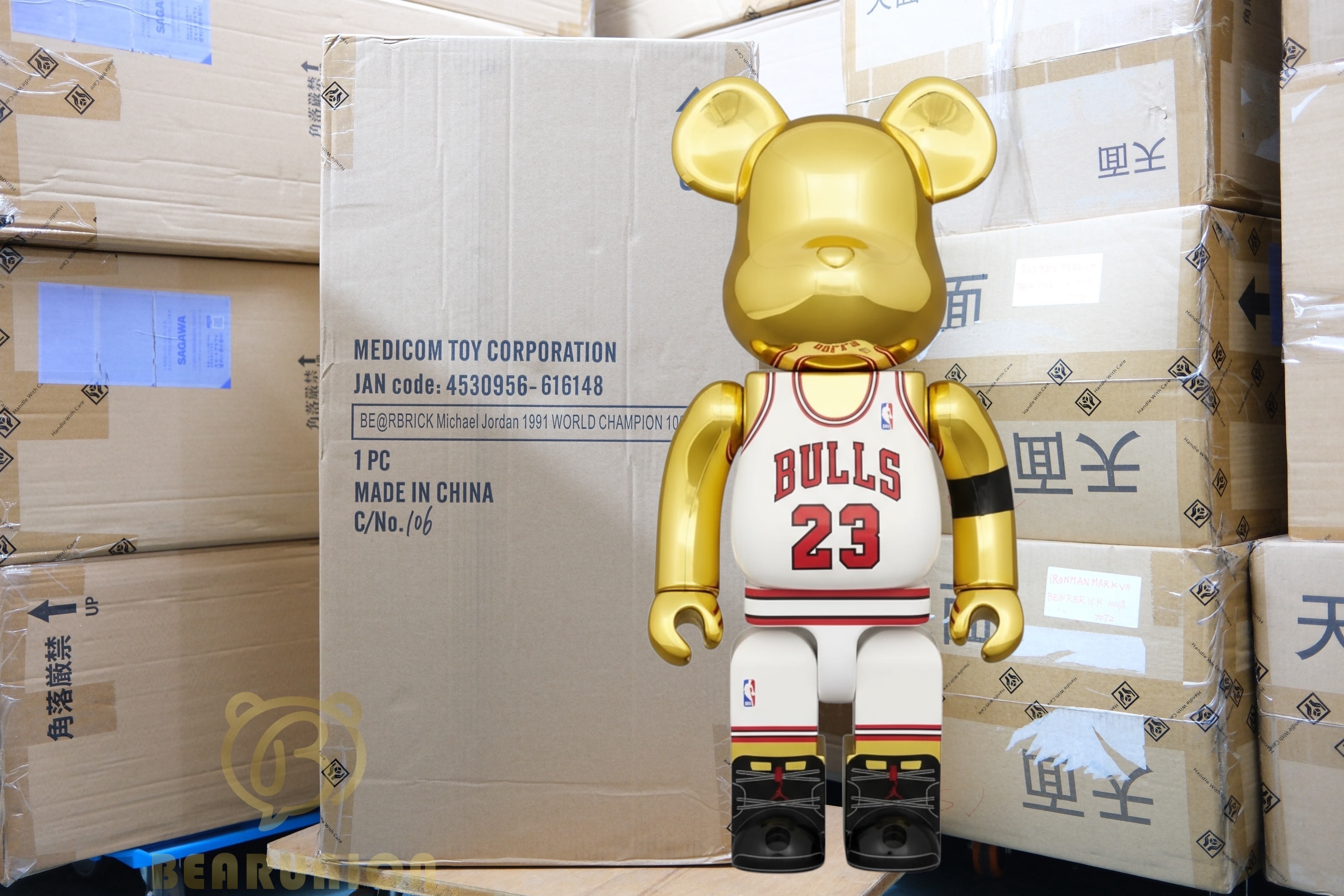 🥇現貨🥇Bearbrick 1000% Michael Jordan 1991 WORLD CHAMPION