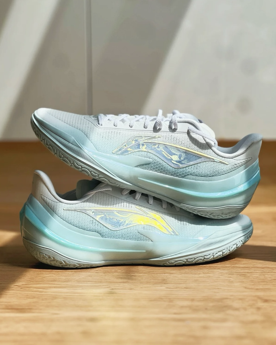 Li-Ning LiRen 利刃5V2 "Wave Light" 白藍 冰藍色 緩震 回彈 實戰籃球鞋