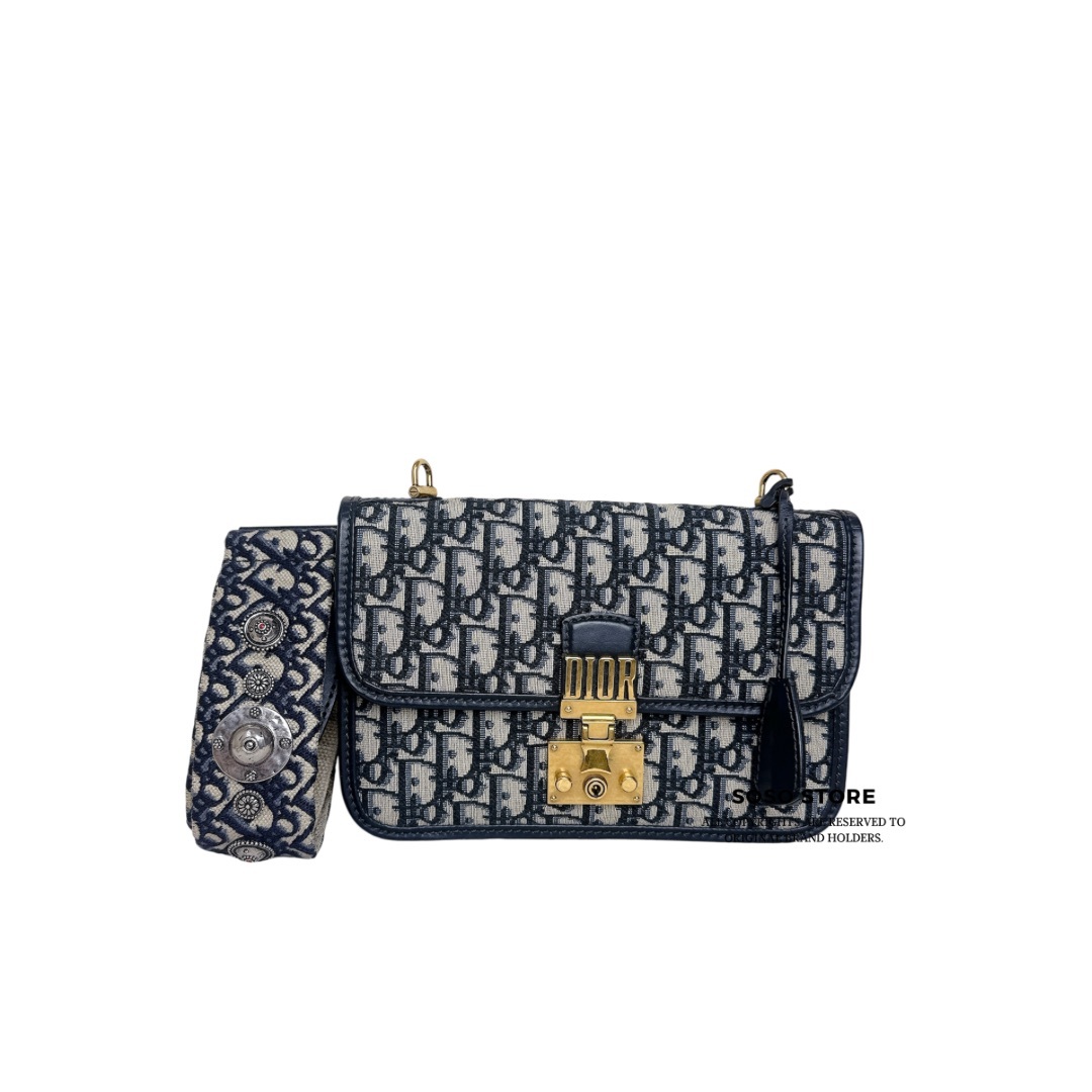 Dior Addict Bag - Navy / Ghw