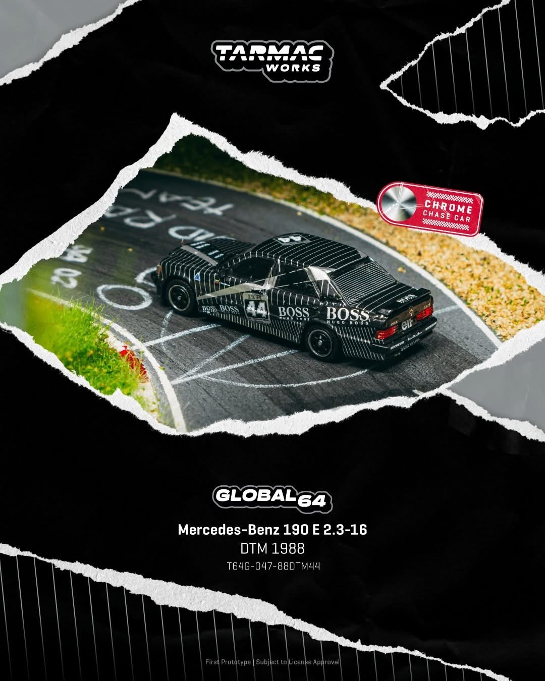 預訂 Pre Order - Tarmac Works Mercedes Benz 190E DTM 1988
