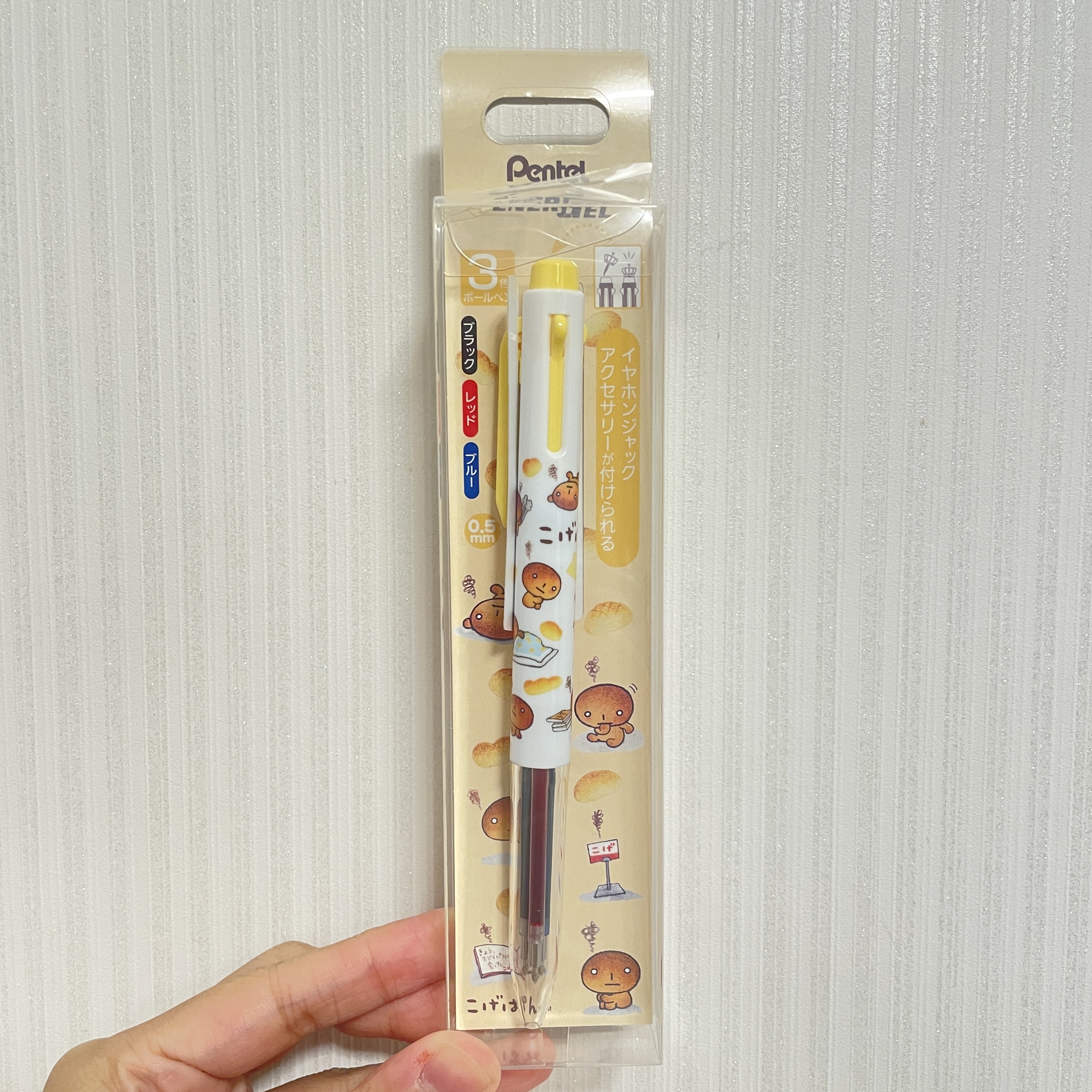 JP JP Energel Pental 懷舊紅豆燶麵包 3色原子筆 8815 TK251009