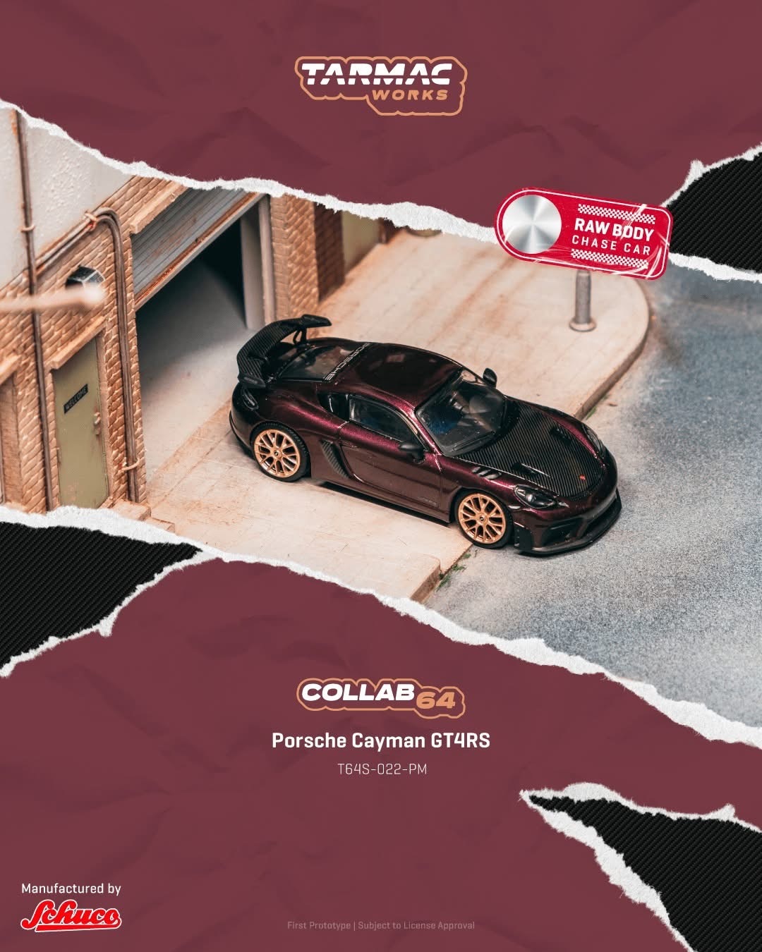 預訂 Pre Order - Tarmac Works Porsche Cayman GT4RS