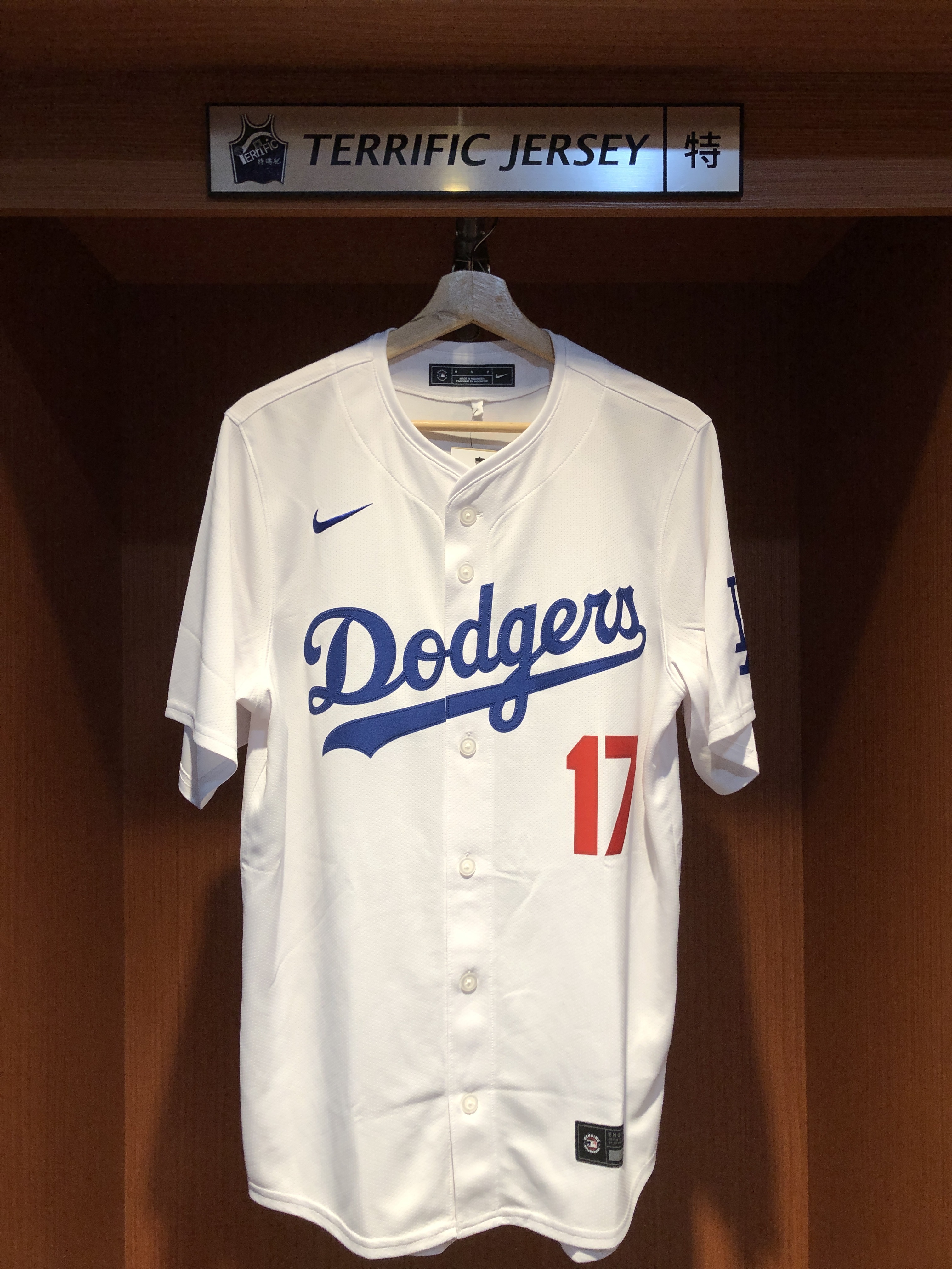 MLB球衣 Shohei Ohtani 洛杉磯道奇白 大谷翔平 漢字 Nike Limited Player Name Jersey 球迷版 熱轉印 全新