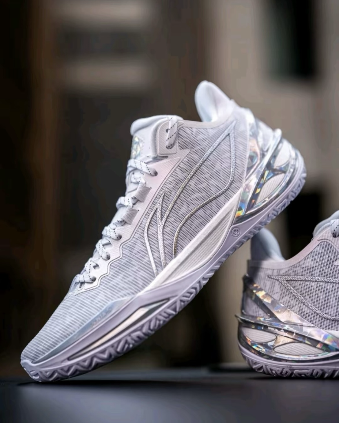 Li-Ning LiRen 利刃6 "Kaleidoscope" 萬花筒 銀白色 亮片 緩震 回彈 實戰籃球鞋