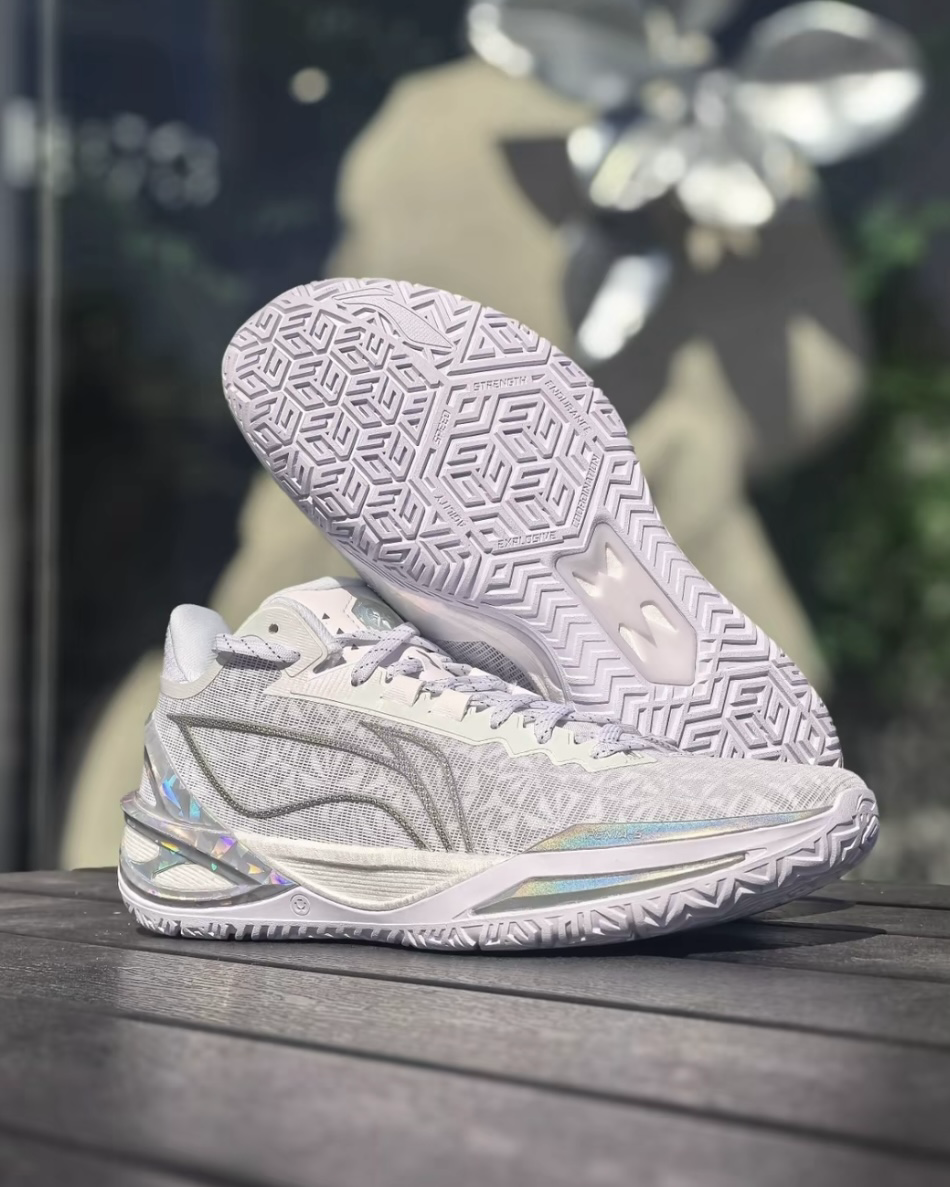 Li-Ning LiRen 利刃6 "Kaleidoscope" 萬花筒 銀白色 亮片 緩震 回彈 實戰籃球鞋