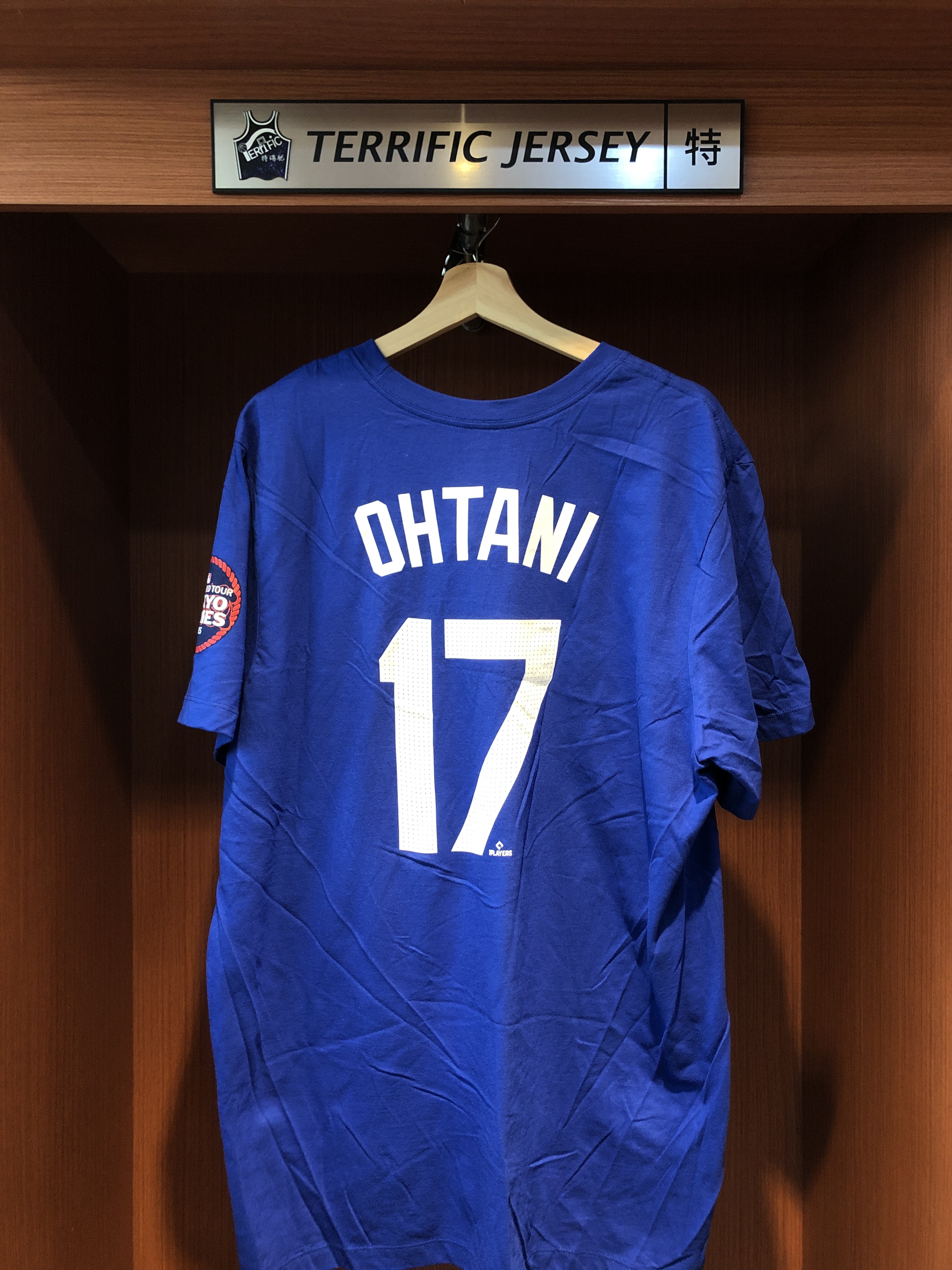 MLB短袖 Shohei Ohtani 洛杉磯道奇藍 東京開幕戰 臂章 Tokyo Nike Player Name Tee 棉質 短袖 全新