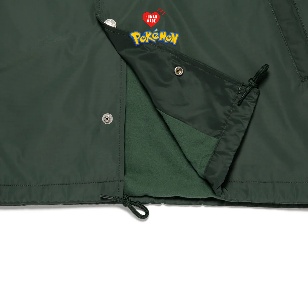 Human Made x POKEMON MADE COACH JACKET 皮卡丘電繡立領抽繩教練外