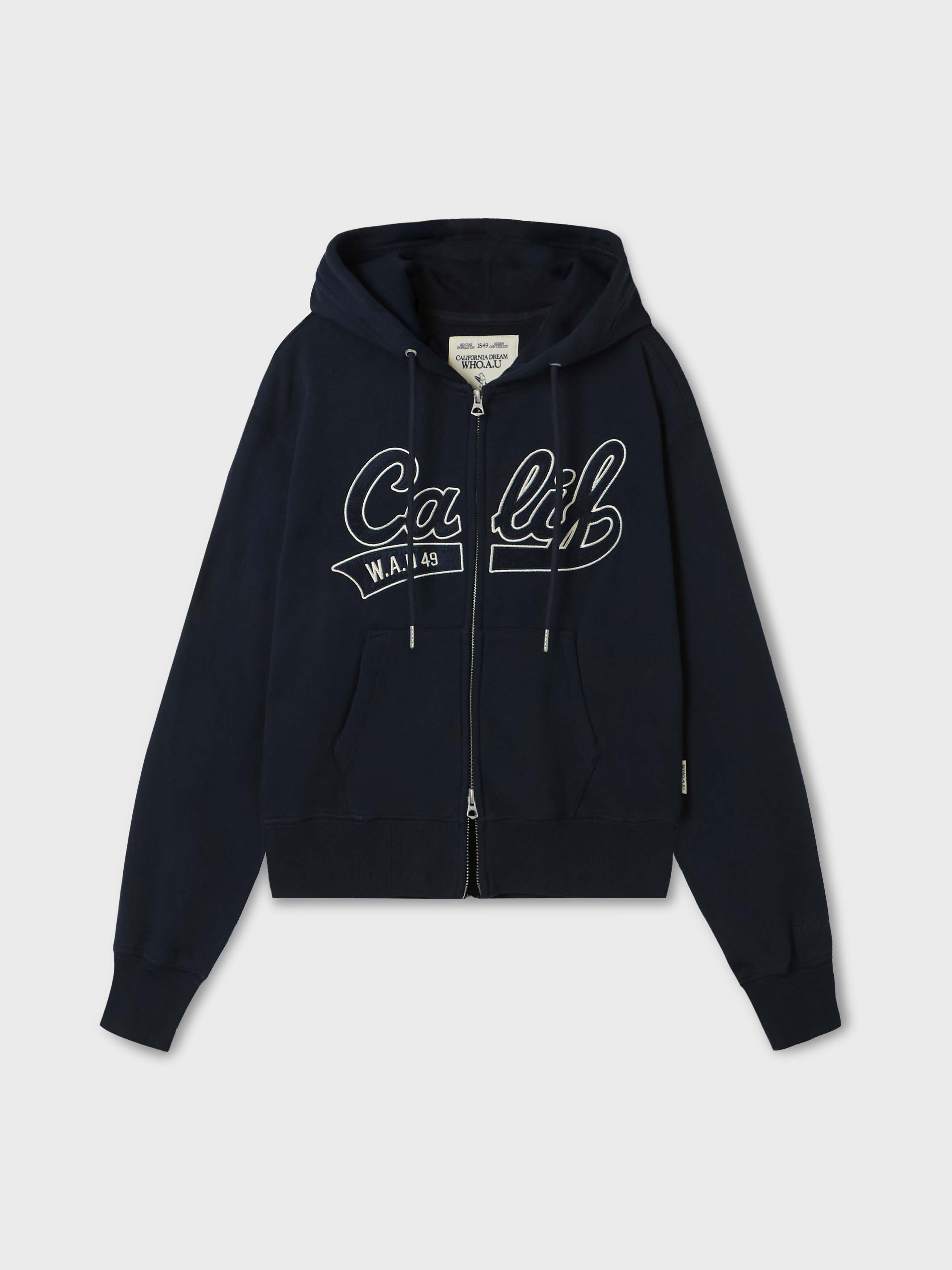 【現貨】【WHOAU】Patch Crop Hood Zip Up (BRUSHED)