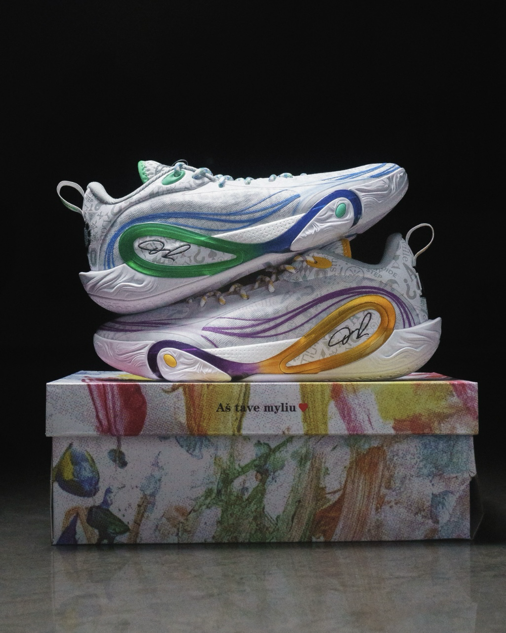 Li-Ning Way of Wade DLo 1 "Dossier" 鴛鴦 白 紫金 藍綠 緩震 回彈 韋德之道 拉塞爾 一代 實戰籃球鞋