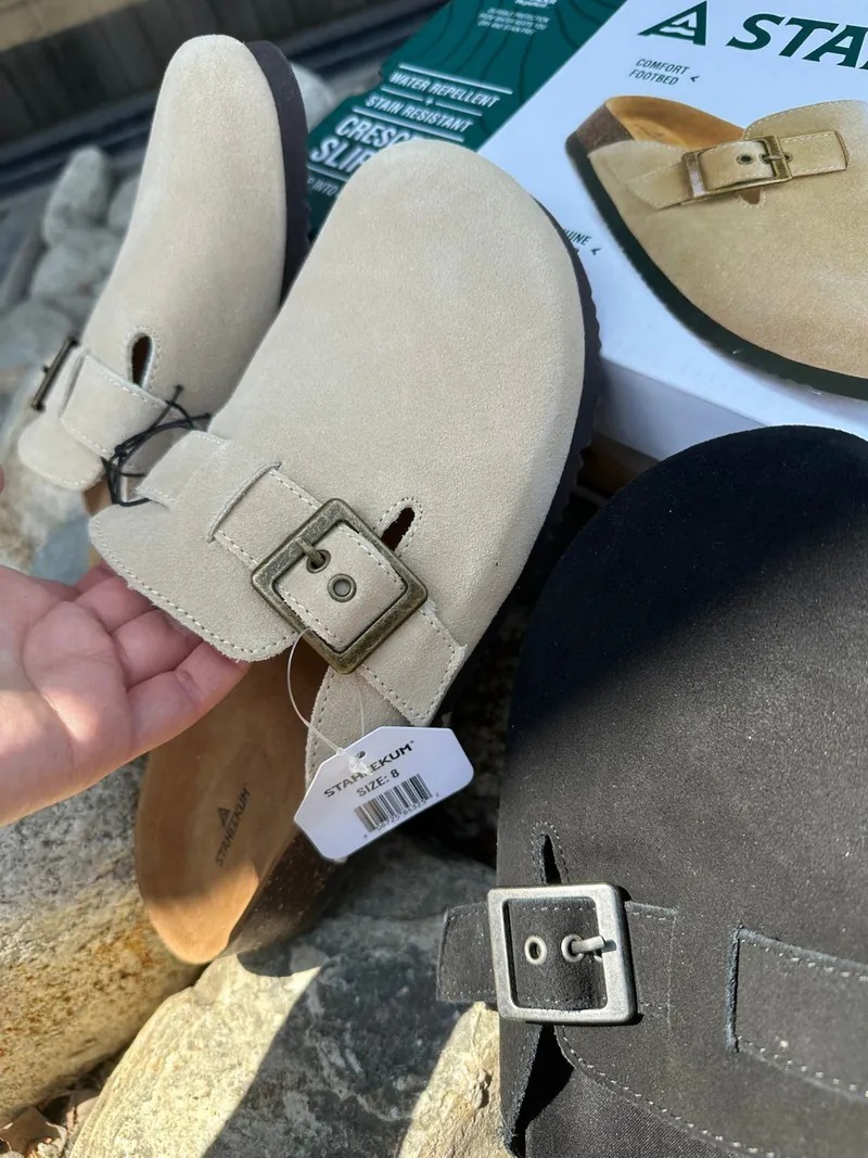 【現貨】STAHEEKUM H100901 女裝扣環半包頭拖鞋