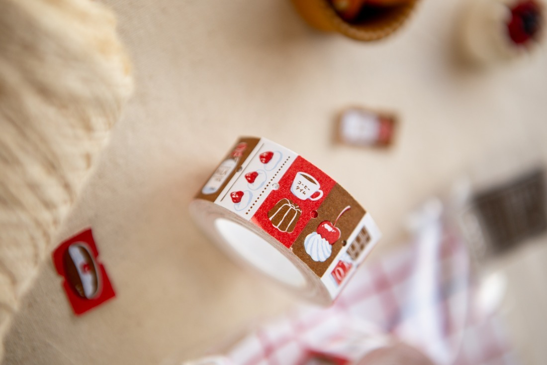 午茶片刻 500枚 標籤卷｜OURS森林好朋友