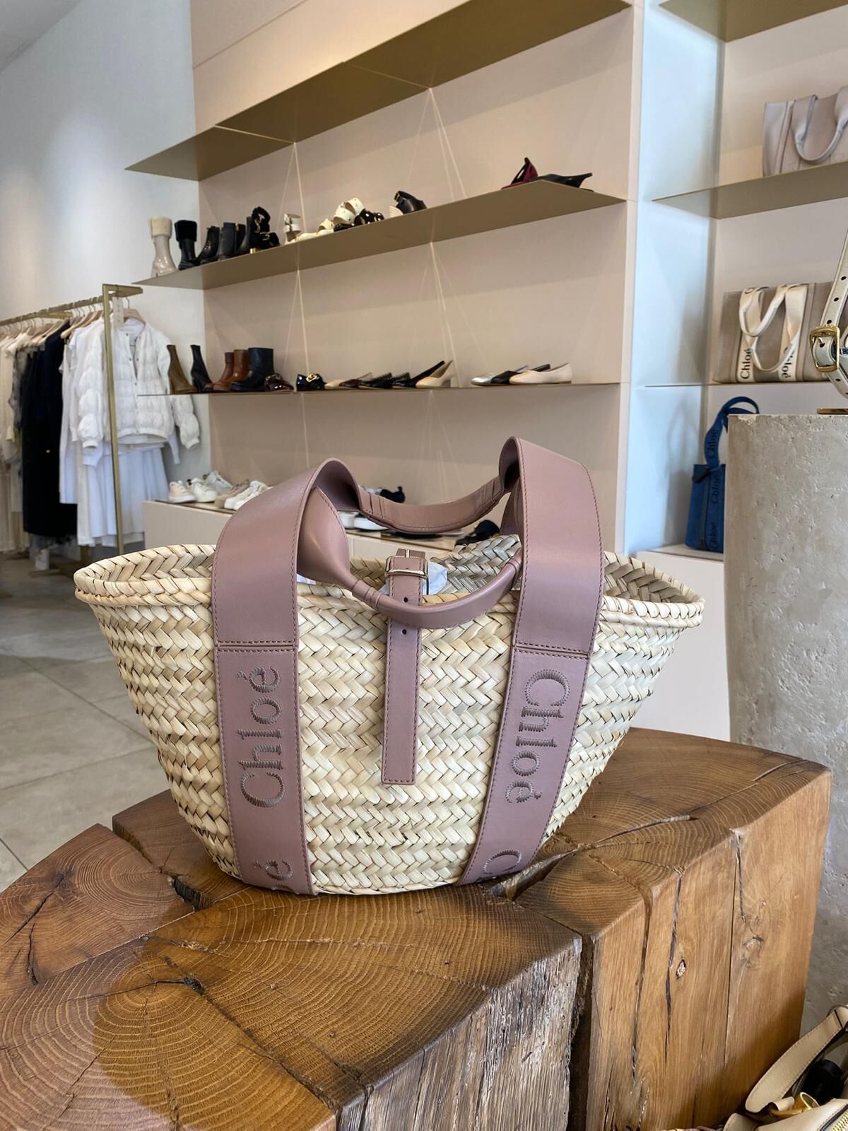 【預購】Chloe H100952 編織菜籃子