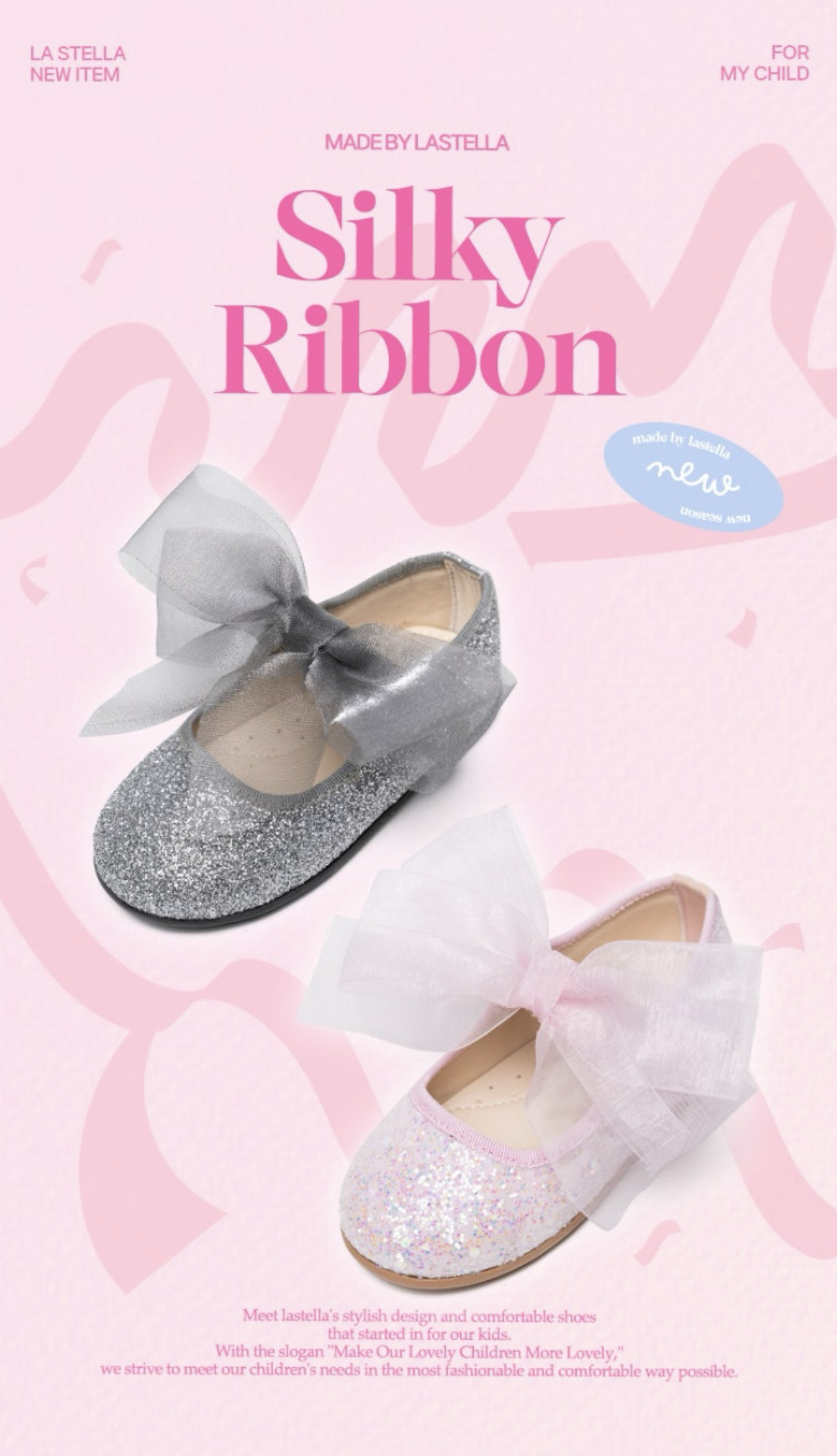 La Stella Silky Ribbon Shoes