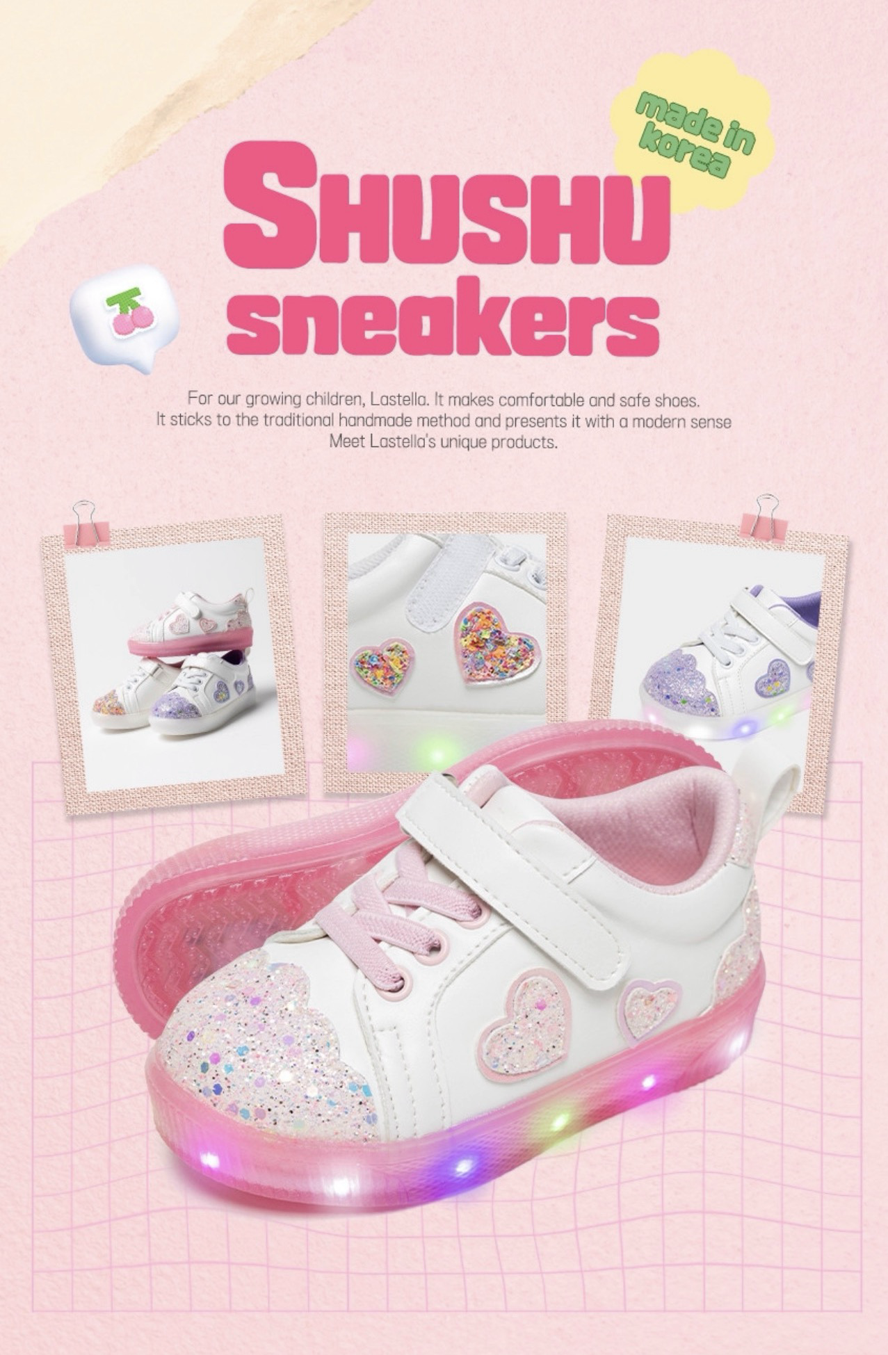 La Stella Heart Shushu LED Sneakers