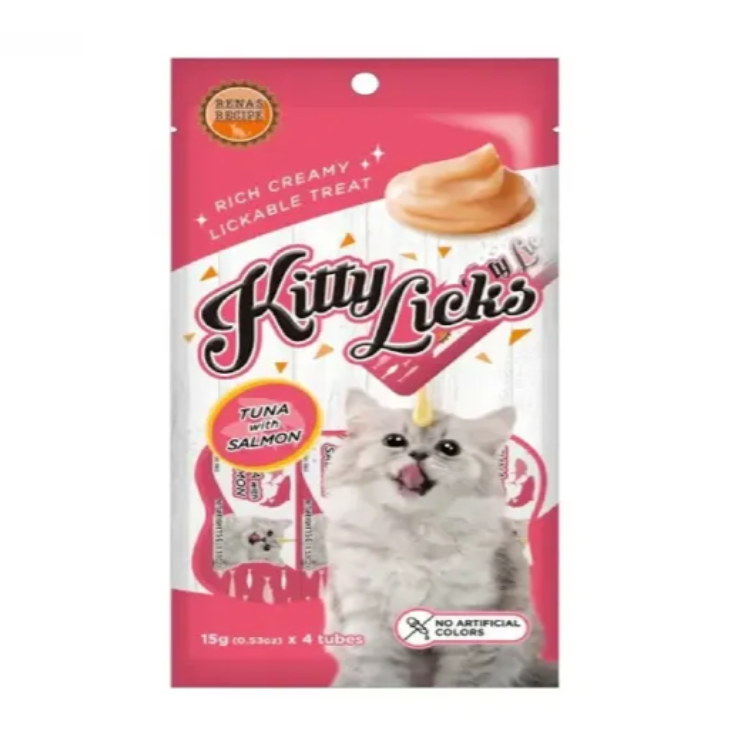 泰國Rena's Recipe Kitty Licks 吞拿魚扇貝 貓肉醬零食15gx4大支