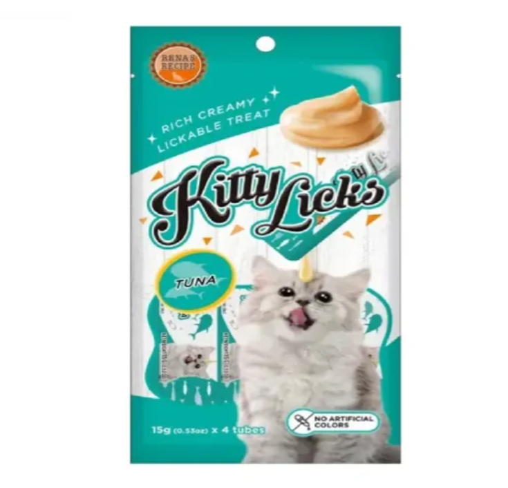 泰國Rena's Recipe Kitty Licks 吞拿魚 貓肉醬零食15gx4大支