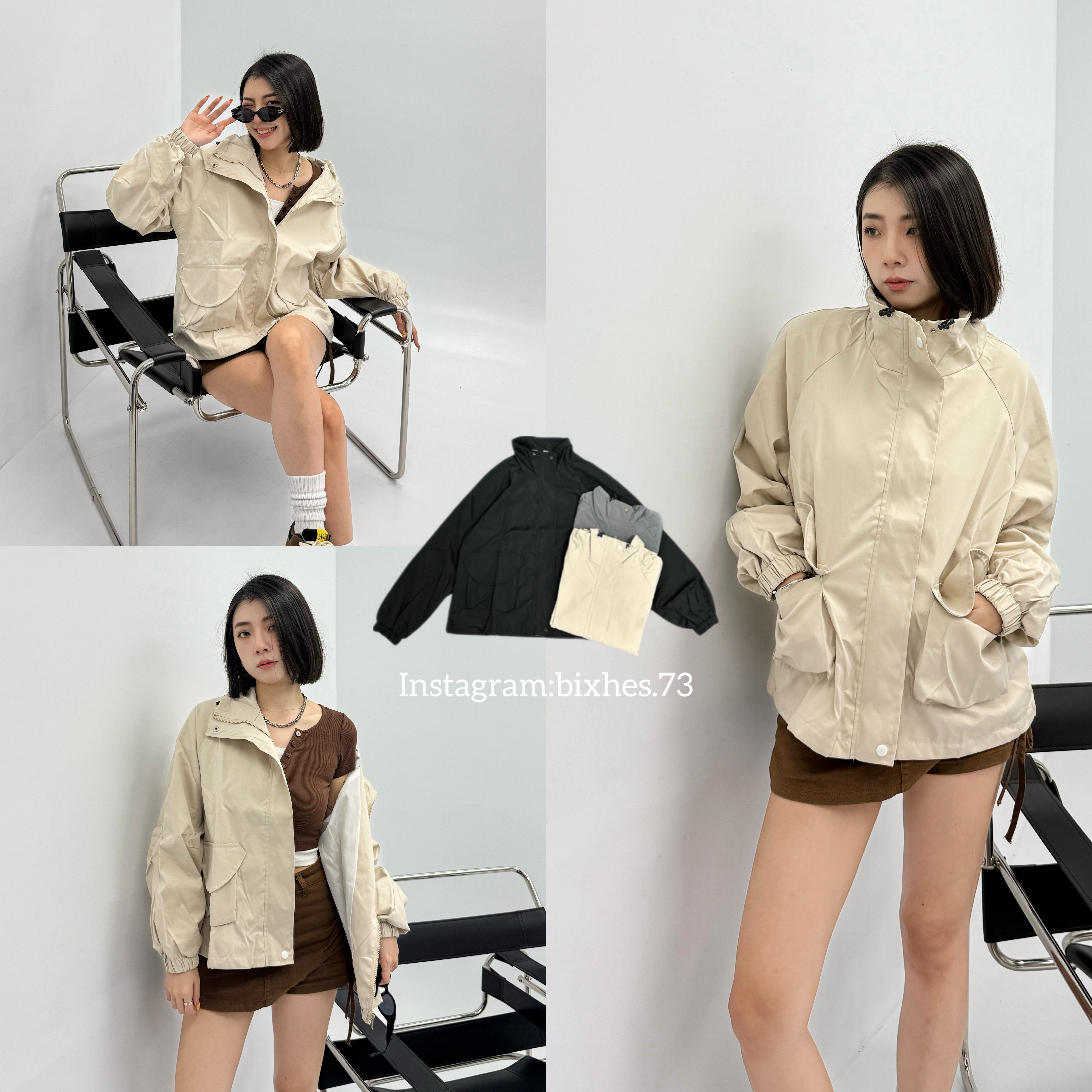 美式休閒口袋夾克外套(F00005)