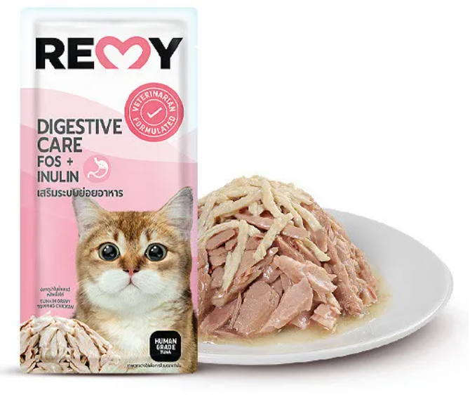 泰国REMY成貓(改善消化系統配方) 吞拿魚雞肉 主食濕糧70g