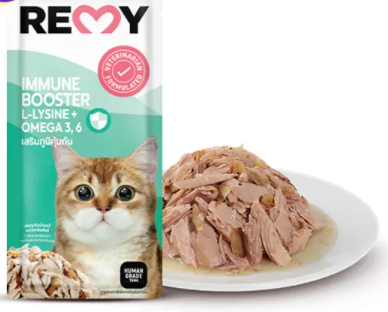 泰国REMY成貓(免疫系統保健配方)吞拿魚配鰹魚片 主食濕糧70g