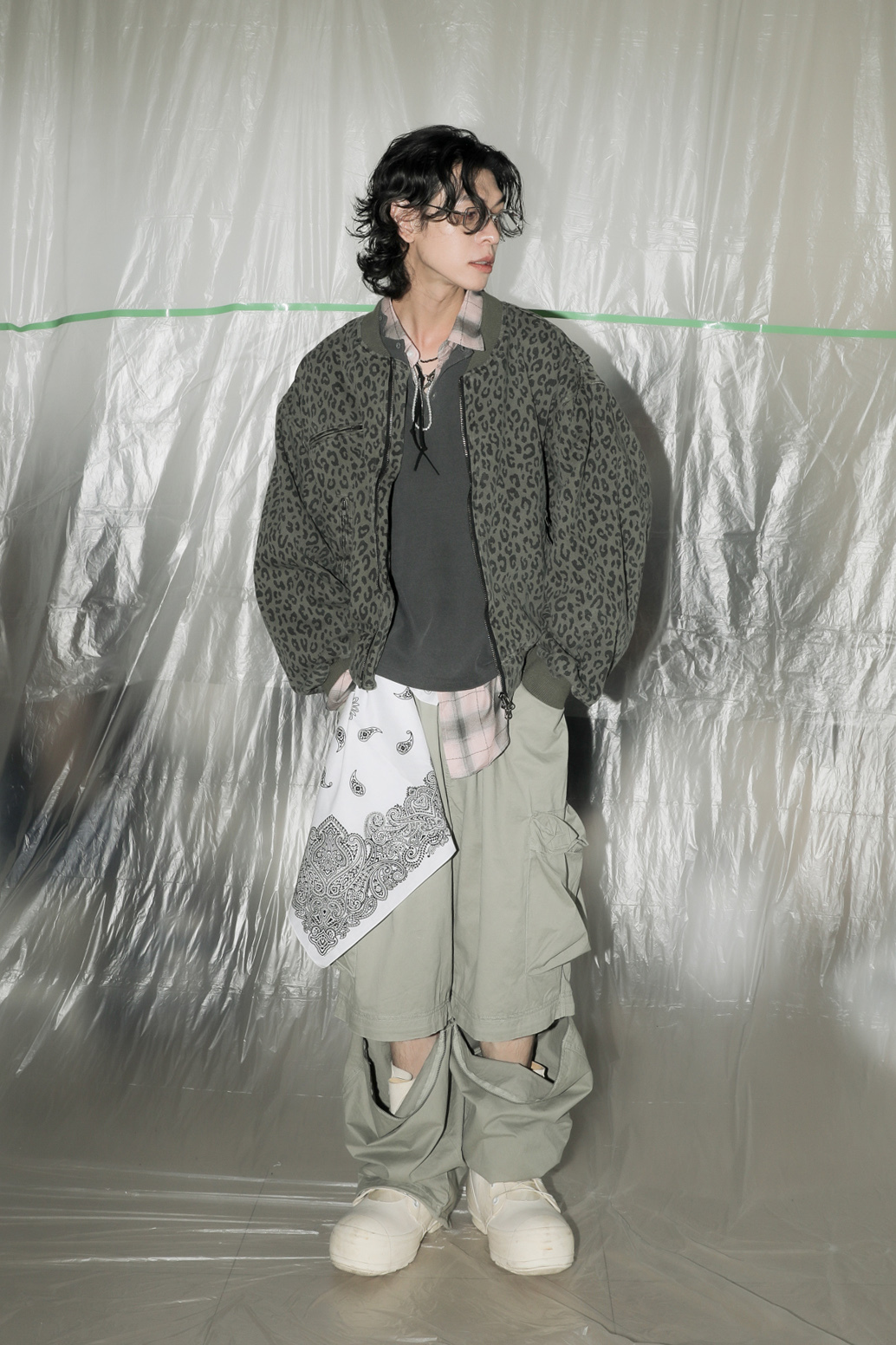 Vintage Leopard Work Jacket #外套