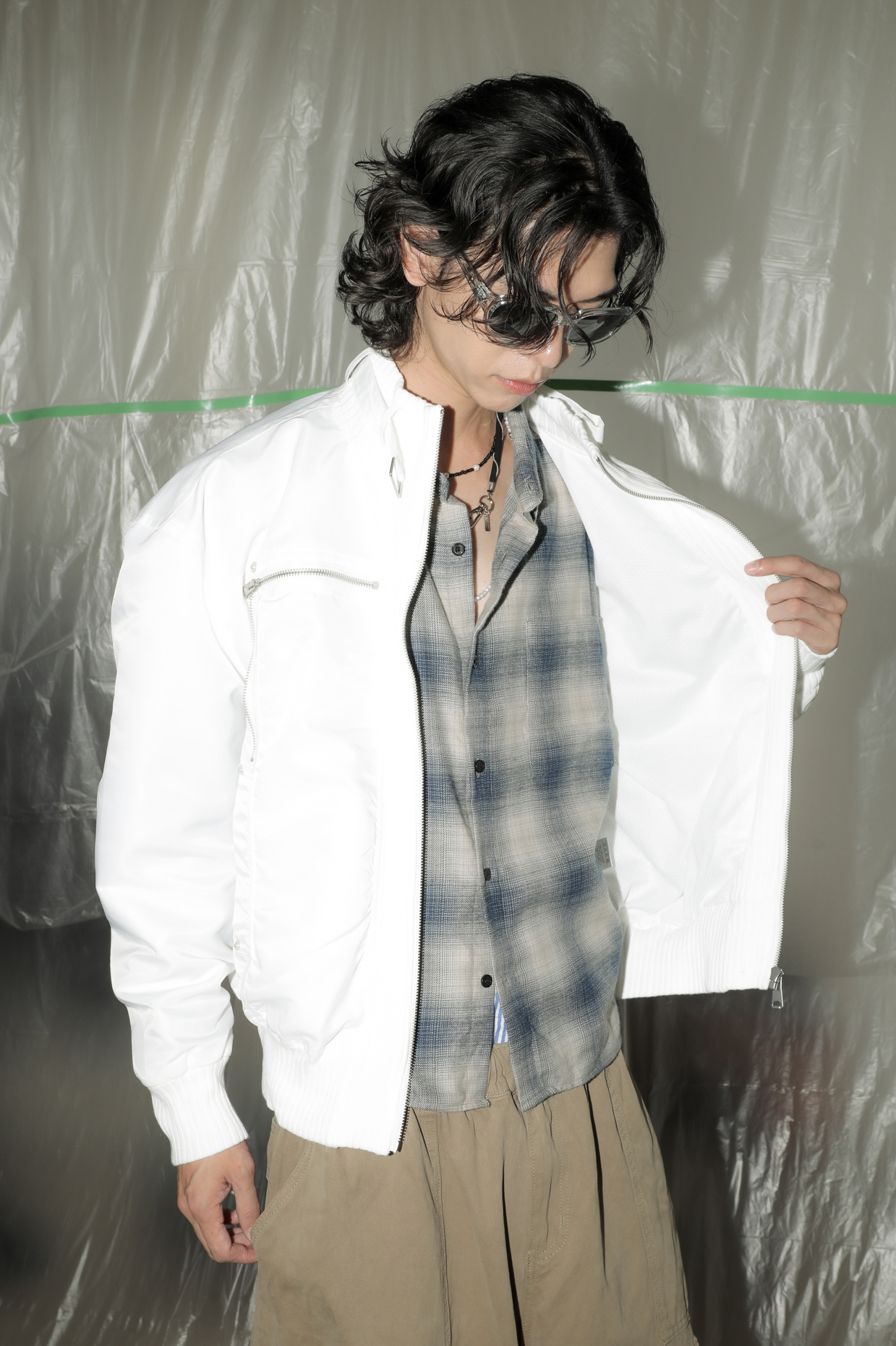 Warm Check Crop Shirt #襯衫