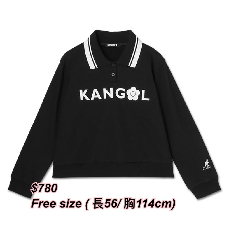 Kangol x Mary Quant 長袖polo 衫/3 色