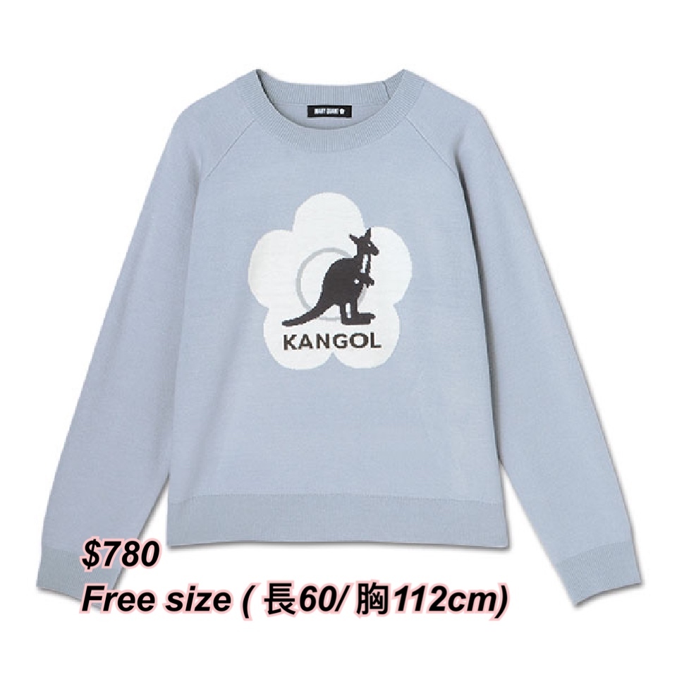 Kangol x Mary Quant 花花冷衫/3 色