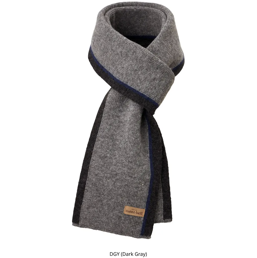 日本 Mont-Bell Knit Muffler 頸巾