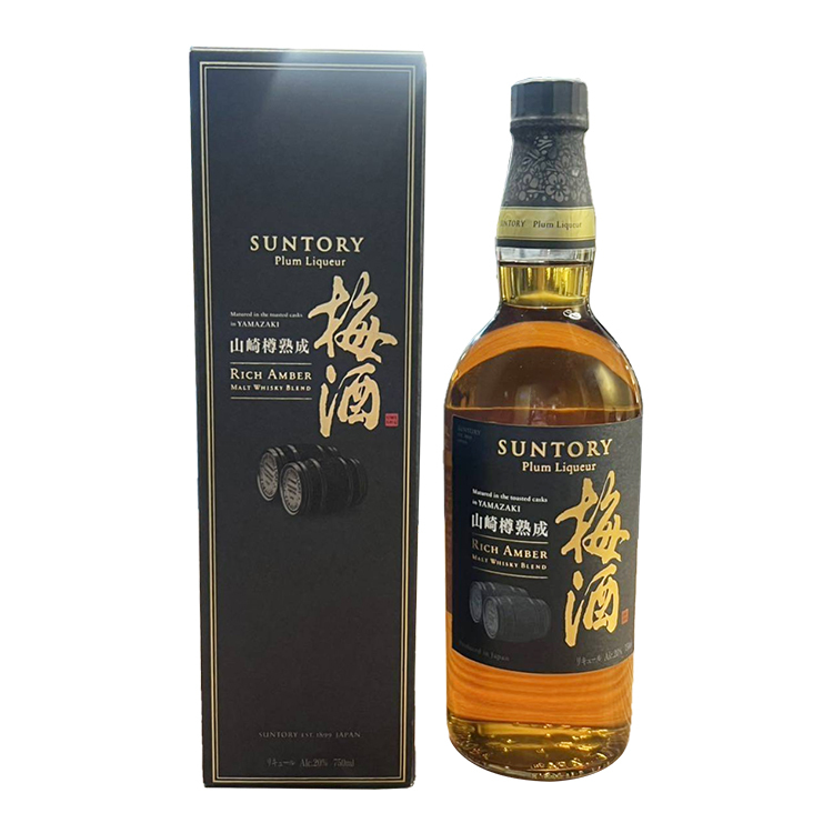 山崎蒸餾所焙煎樽熟成 Rich Amber 威士忌梅酒 (黑色盒) 750ml