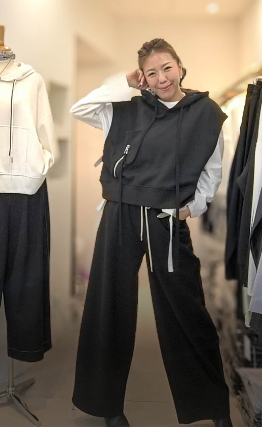 🥰K1181  ▶️無袖連帽背心 👉B:130cm L:54cm