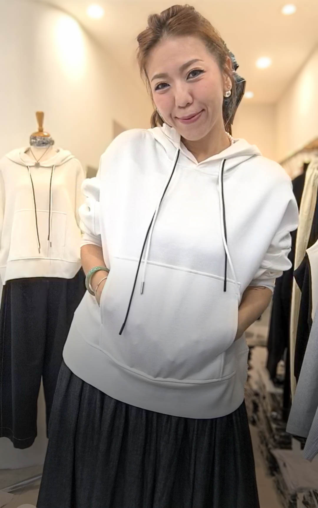 🥰K1100  ▶️長袖帽T 👉B:146cm L:56/61cm