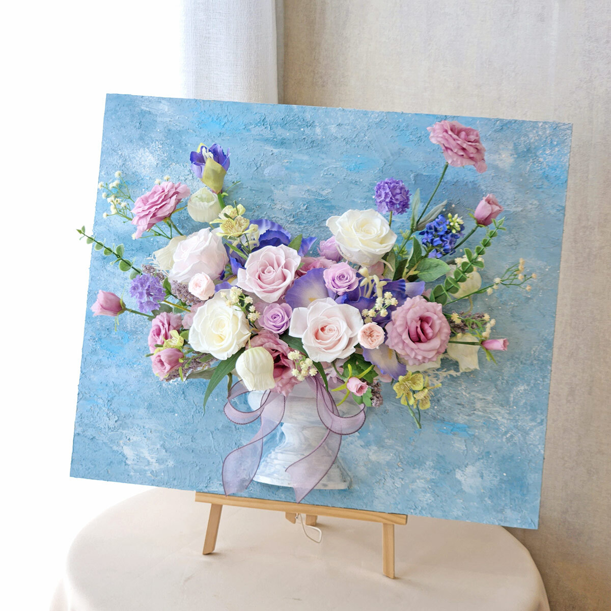 FD20｜湖畔靜謐立體花畫