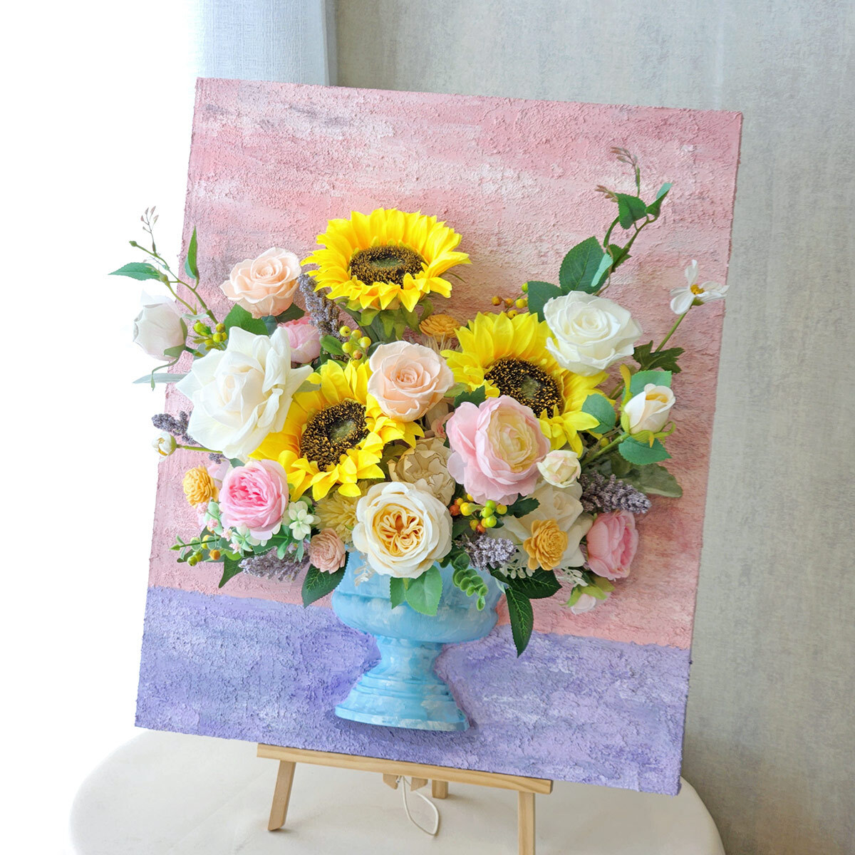 FD21｜沐光而行立體花畫