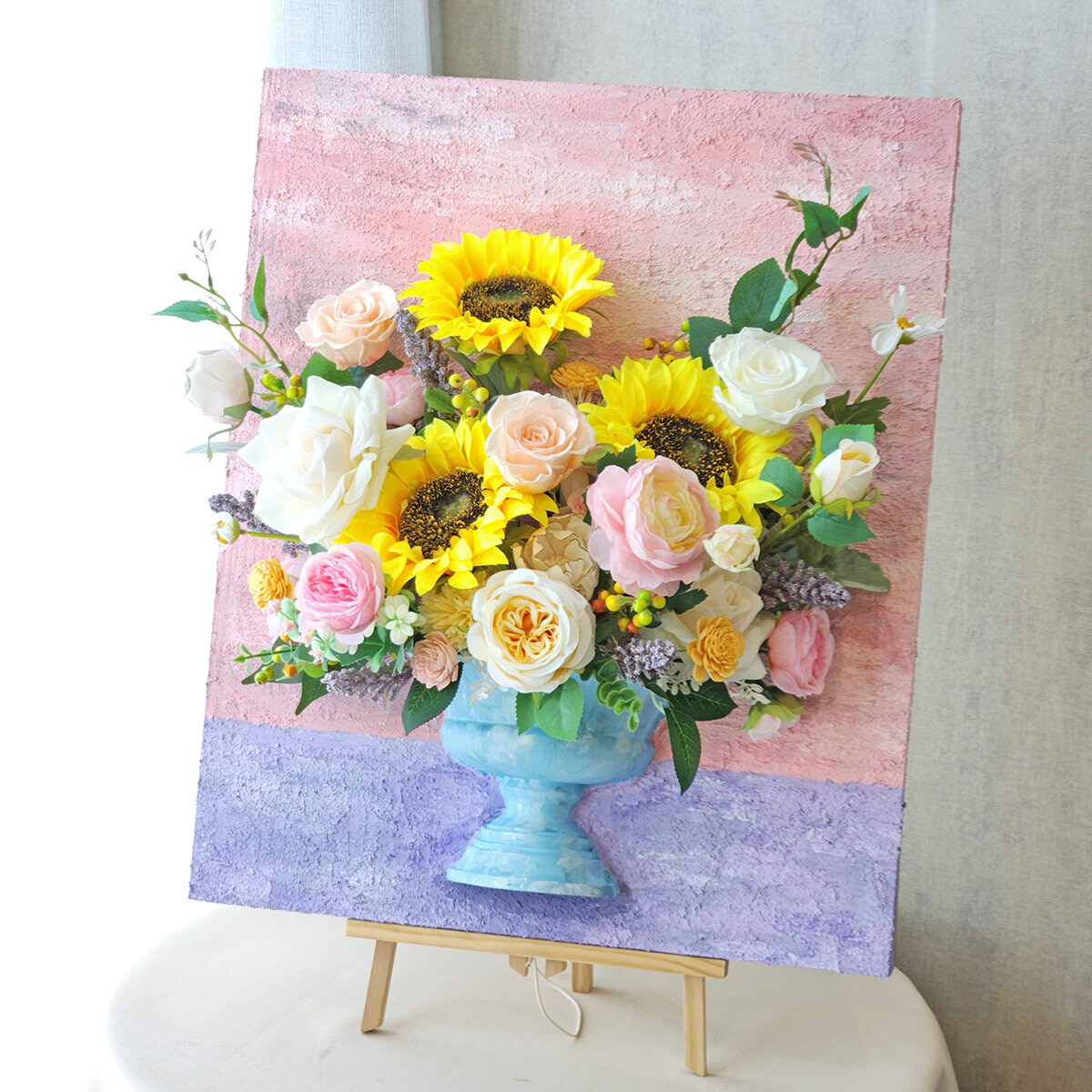 FD21｜沐光而行立體花畫