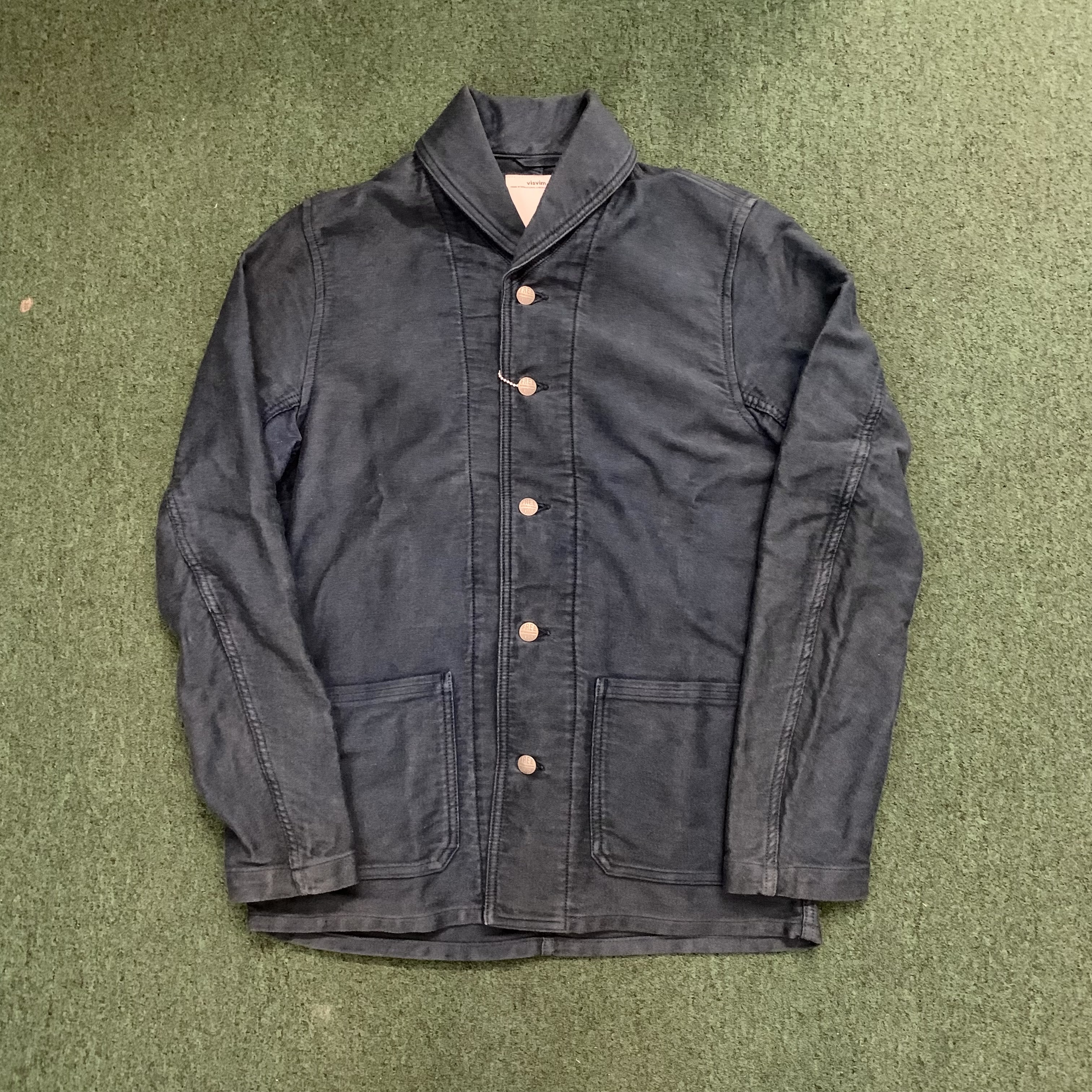 最後價格 LAST PRICE: VISVIM ARTIFACT COVERALL NATURAL DYE (DMGD MOLESKIN) - DK.INDIGO SIZE 2 IN STOCK NOW (現貨發售中)