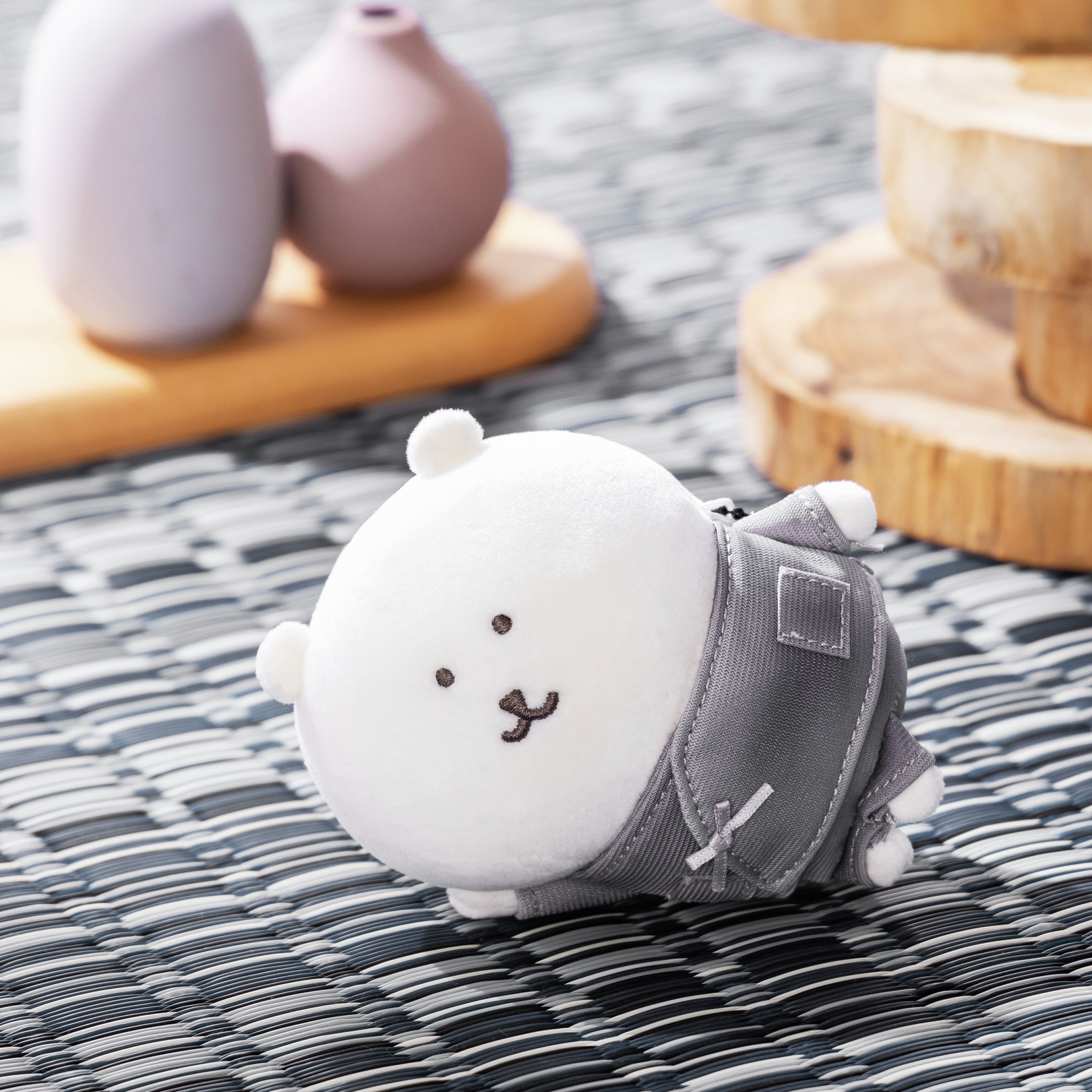 預訂｜素描風 工作服白熊 公仔吊飾