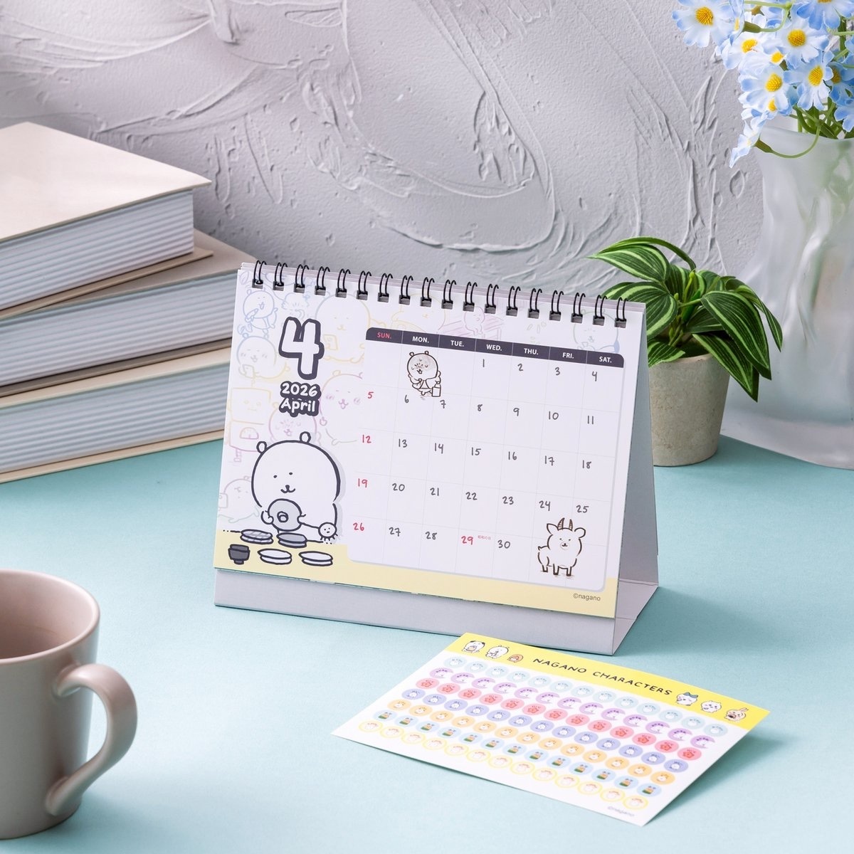 現貨｜Nagano Characters 2026年1月開始 桌上月曆