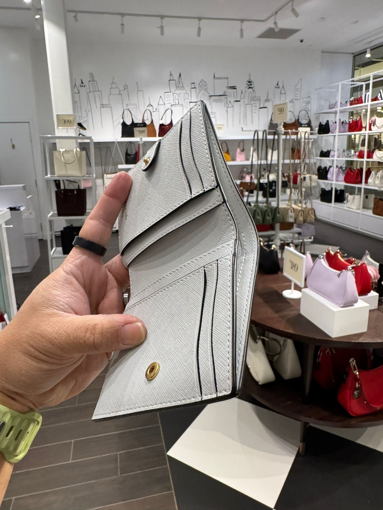 Kate Spade Morgan Matchbox Embossed Small Bifold Wallet