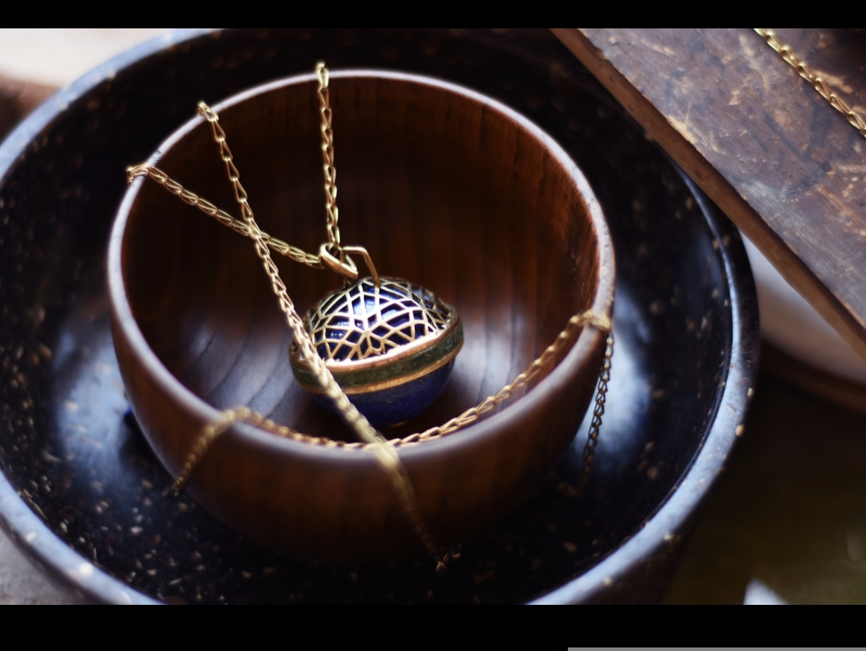 伊斯蘭金工｜Shaba 青金石球體墜鍊｜阿富汗