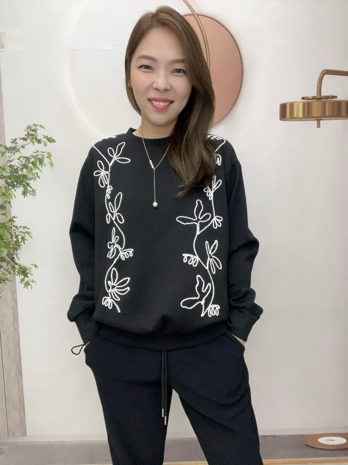 韓國立體車花線top~114D